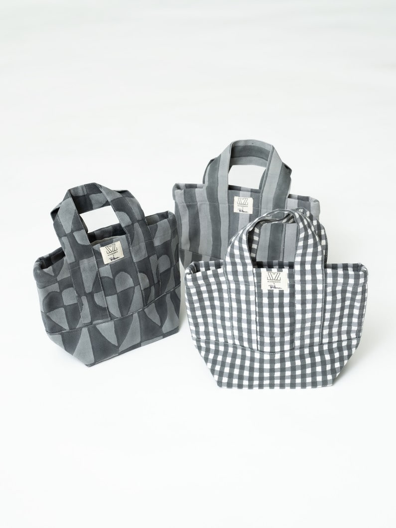 ミニ メイン トートバッグ（ギンガムチェック） 詳細画像 black 5