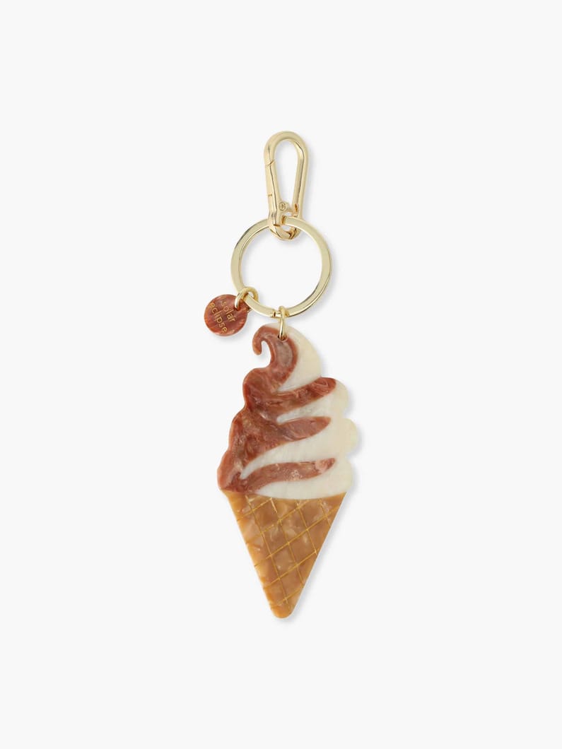 ソフトサーブ アイスクリーム バッグチャーム 詳細画像 brown 1