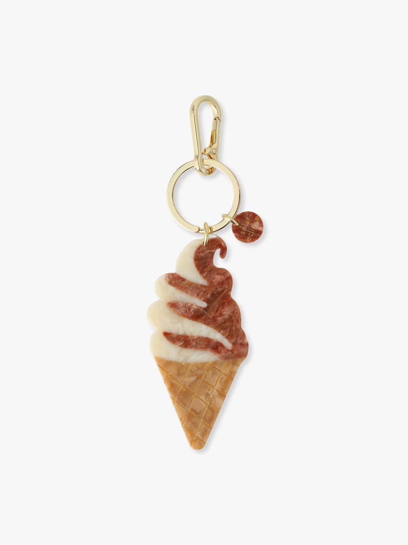 ソフトサーブ アイスクリーム バッグチャーム 詳細画像 brown 1