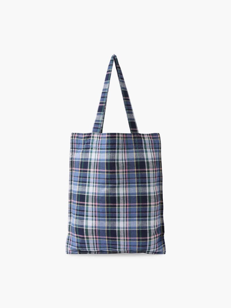 マドラスチェック トートバッグ 詳細画像 E 1