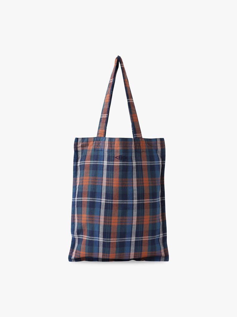 マドラスチェック トートバッグ 詳細画像 A