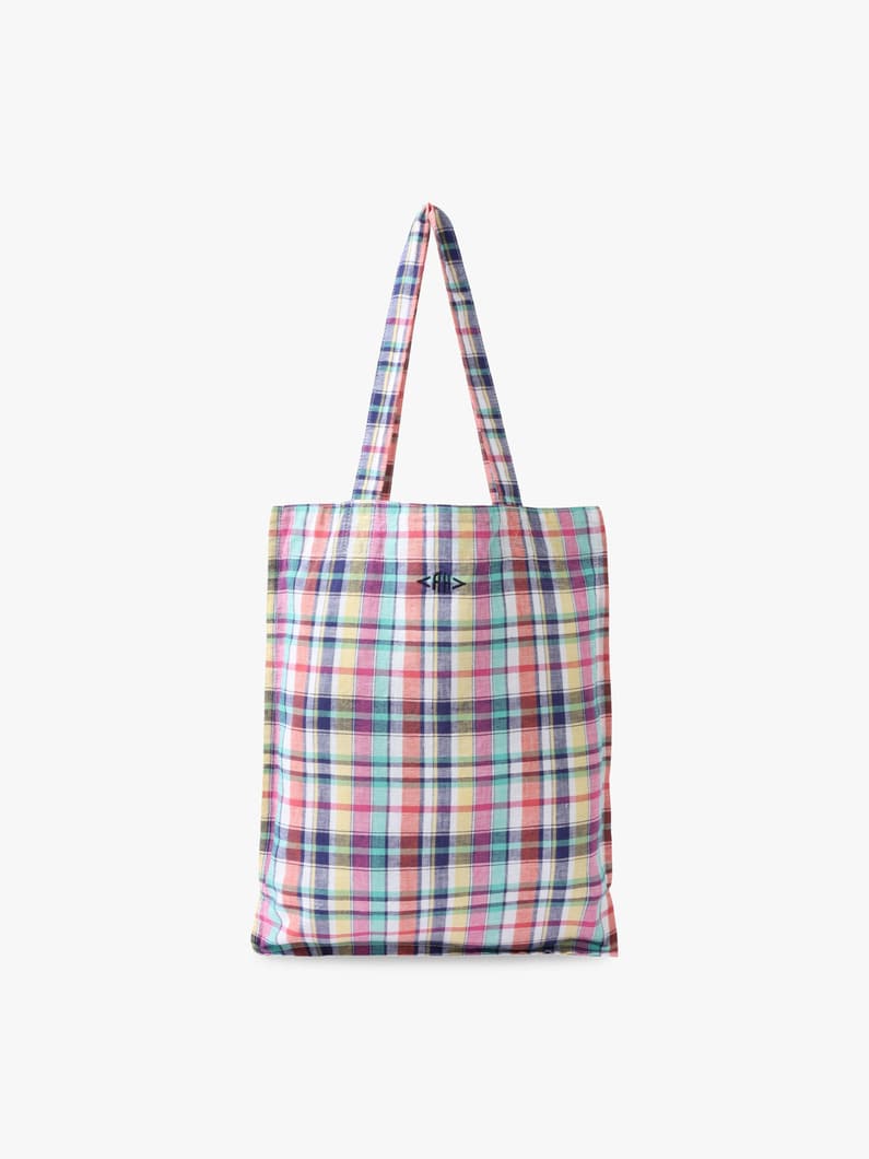 マドラスチェック トートバッグ 詳細画像 C