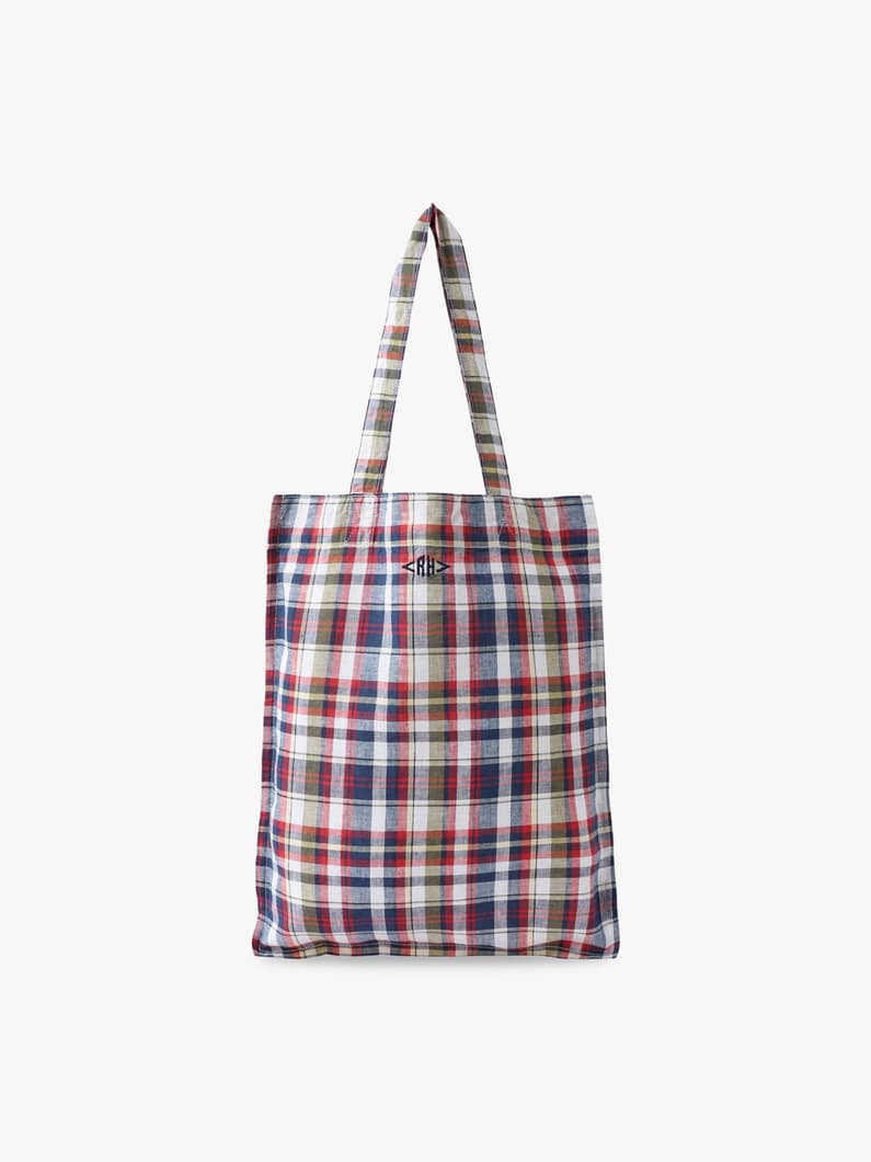 マドラスチェック トートバッグ 詳細画像 D