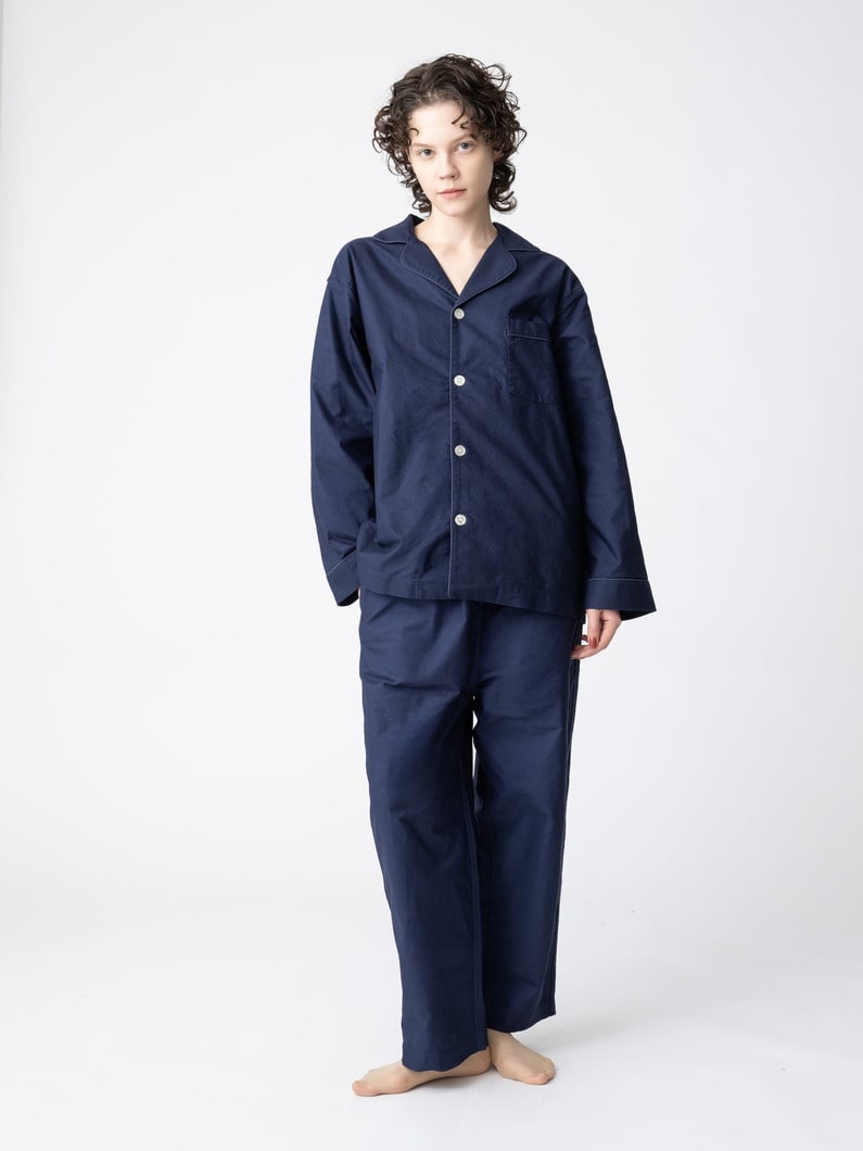 オックスフォード パジャマ 詳細画像 navy 4
