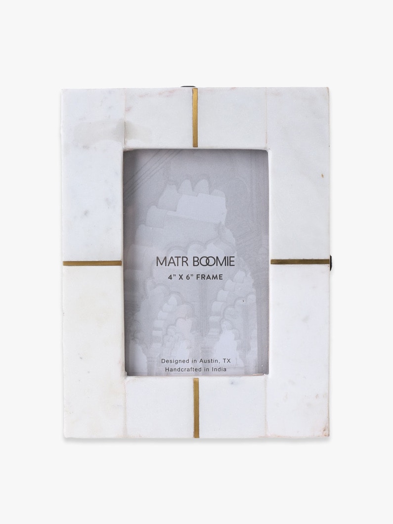 サミータ ホワイトマーブル フォトフレーム 詳細画像 white 2
