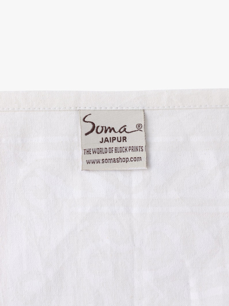 アドーン プリント テーブルクロス（60&times;120inch） 詳細画像 white 1