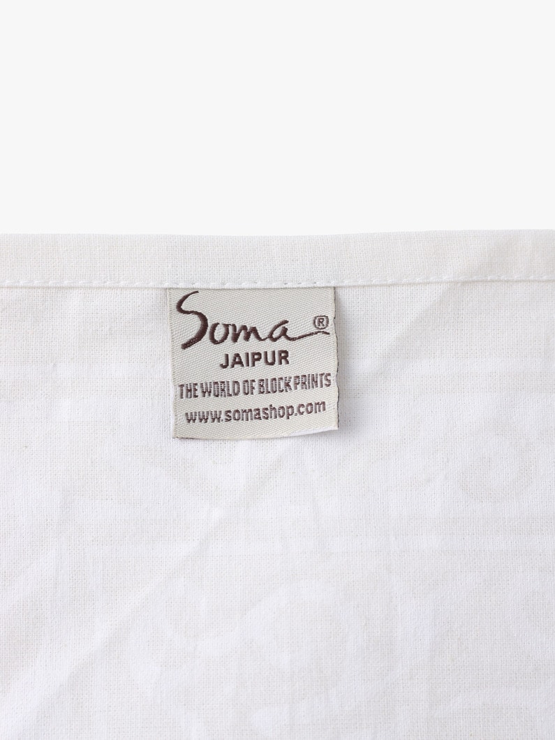 アドーン プリント テーブルクロス（60&times;90inch） 詳細画像 white 1