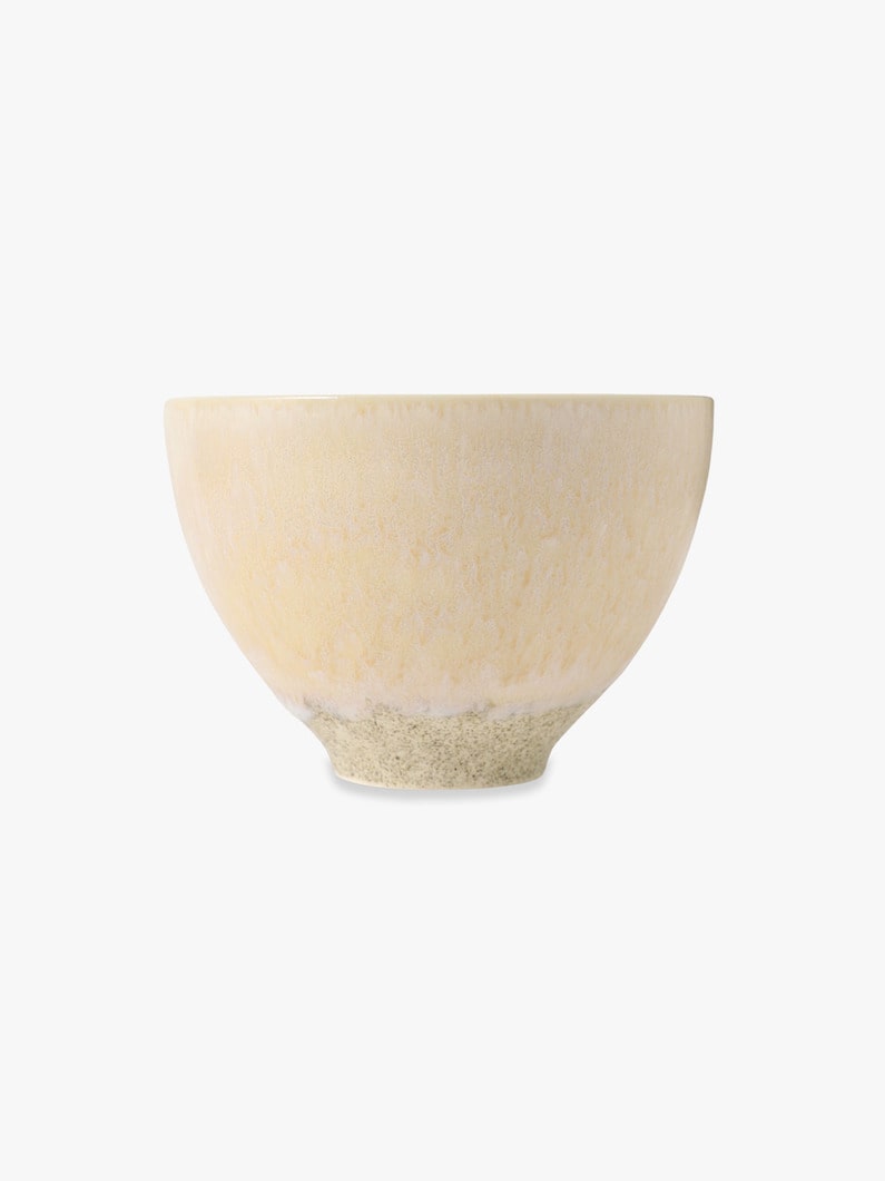 カラー グレーズド ロータス ボウル（M） 詳細画像 light beige 1