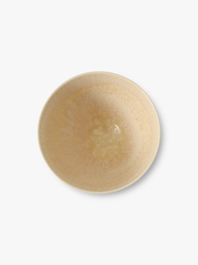 カラー グレーズド ロータス ボウル（M） 詳細画像 light beige 2