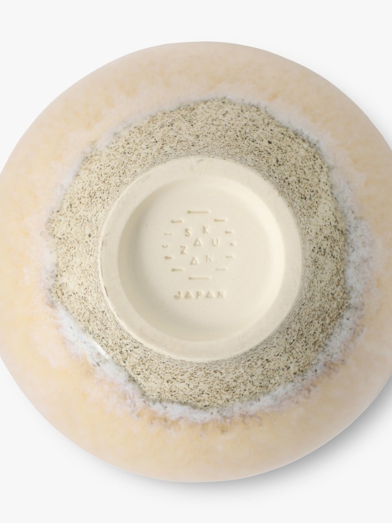 カラー グレーズド ロータス ボウル（M） 詳細画像 light beige 4