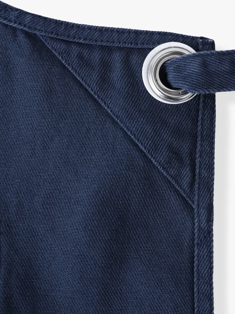 コットンツイル ワークエプロン 詳細画像 navy 3