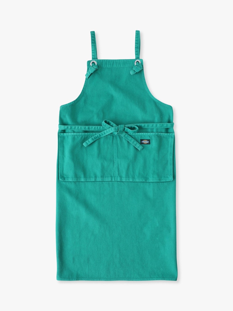 コットンツイル ワークエプロン 詳細画像 green