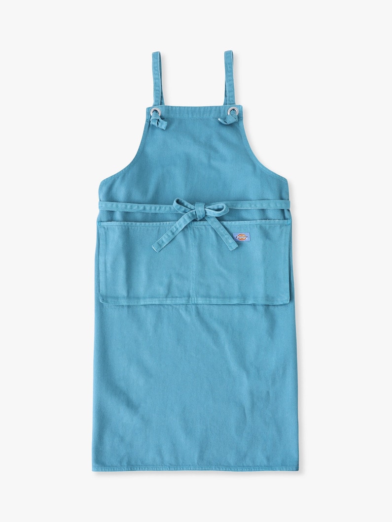コットンツイル ワークエプロン 詳細画像 light blue