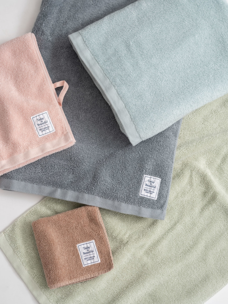 カラーウォッシュド フェイスタオル 詳細画像 light pink 7