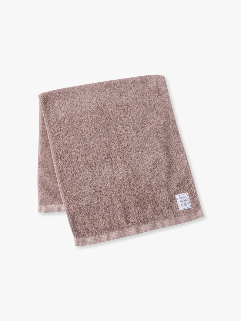 カラーウォッシュド フェイスタオル 詳細画像 light brown