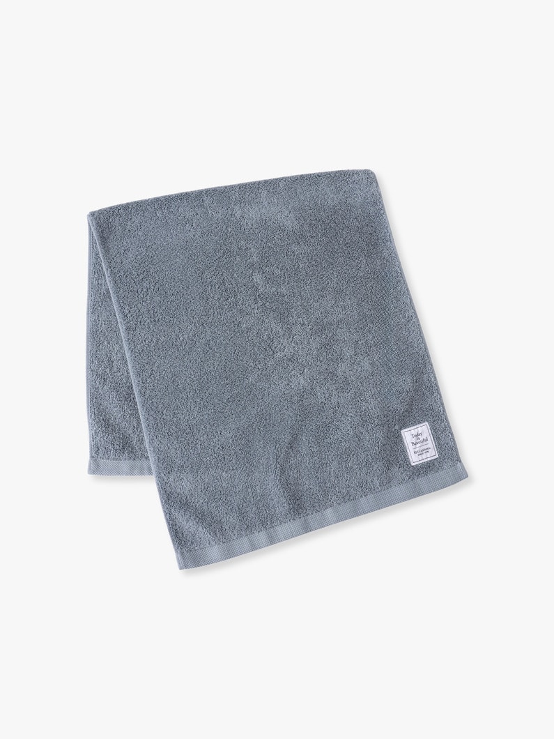 カラーウォッシュド フェイスタオル 詳細画像 blue gray
