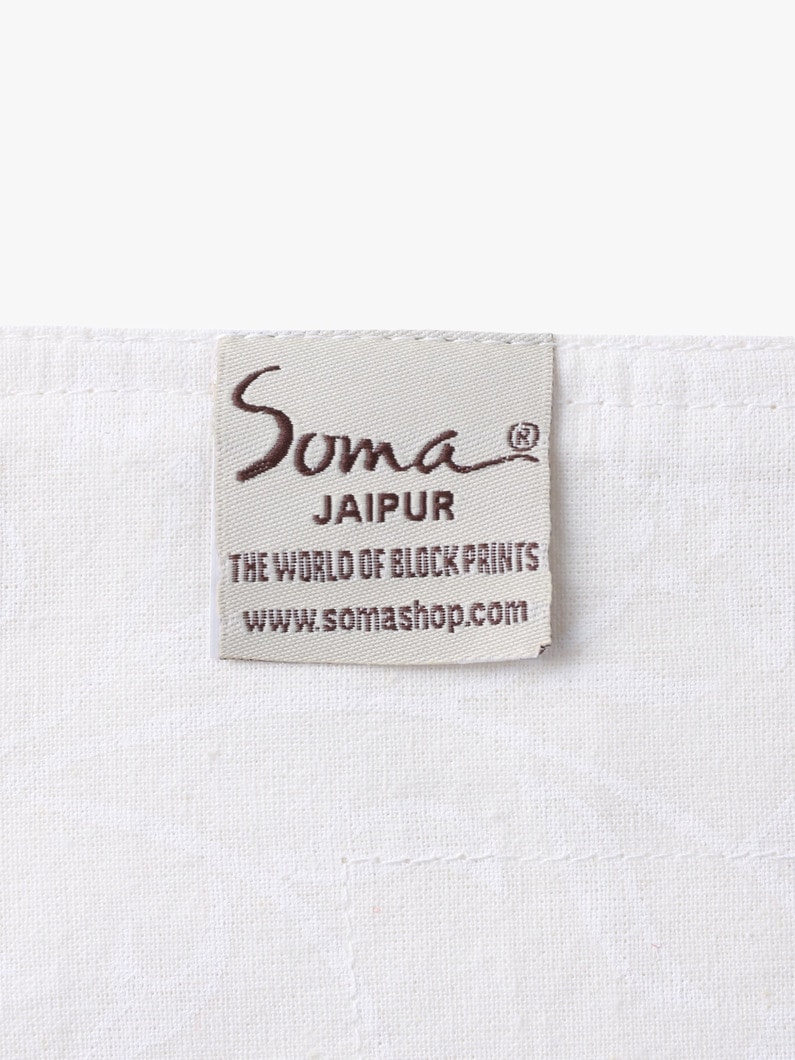 アドーン プリント テーブルランナー（13&times;60inch） 詳細画像 white 2