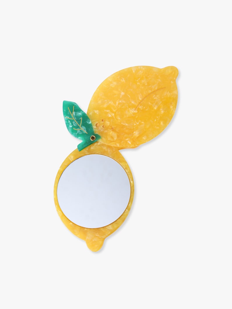 レモン コンパクトミラー 詳細画像 yellow 2