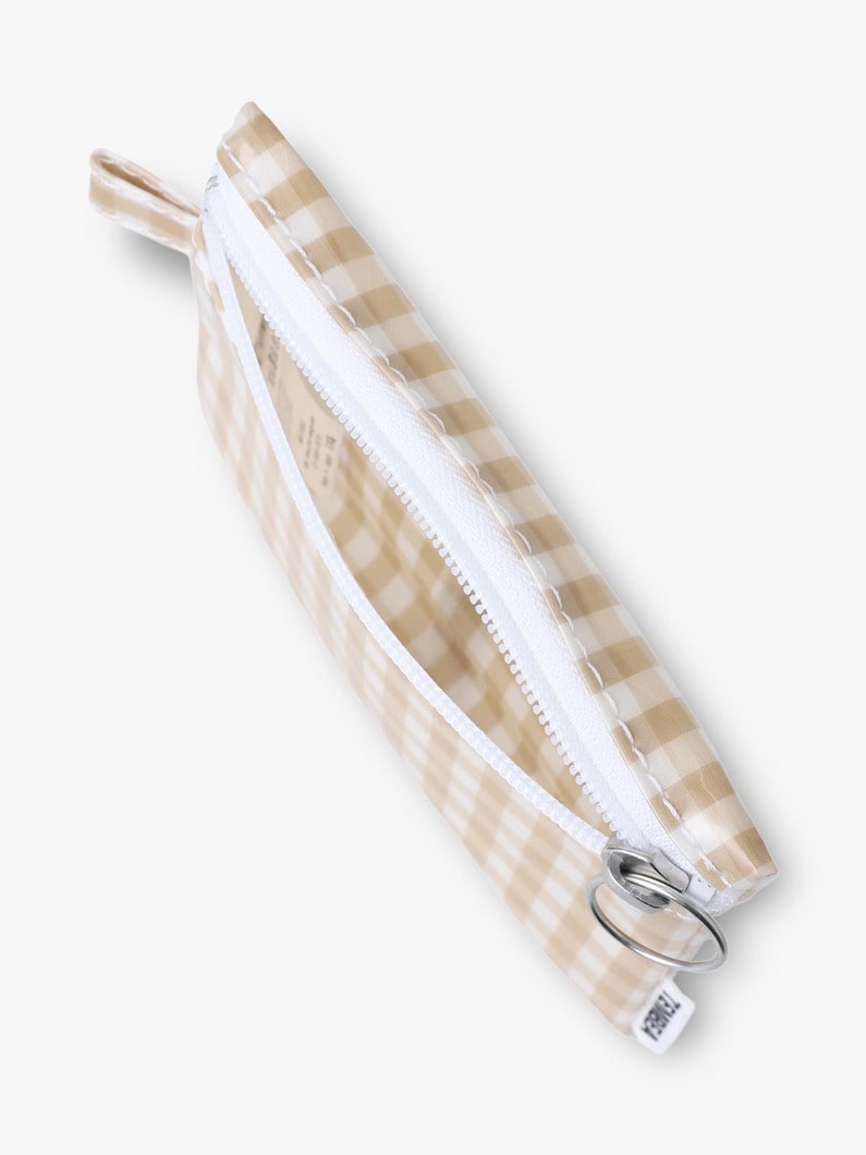 フラット スモール ポーチ  詳細画像 beige 2