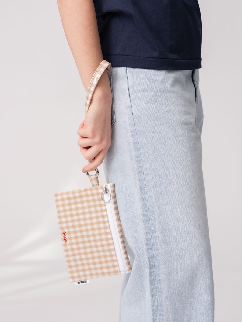 フラット ミディアム ポーチ 詳細画像 beige 5