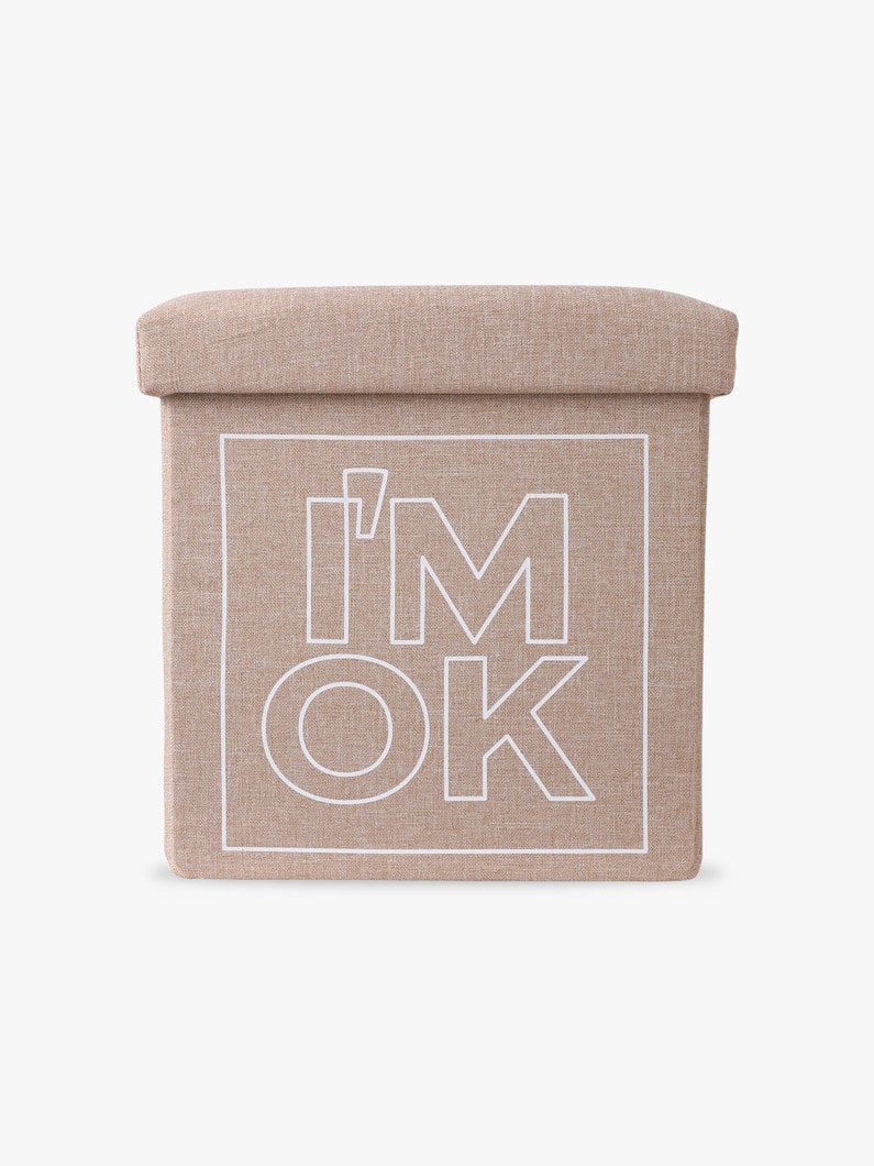 ツートン スツールボックス（ライトベージュ/ライトグリーン/ライトパープル） 詳細画像 light beige 1