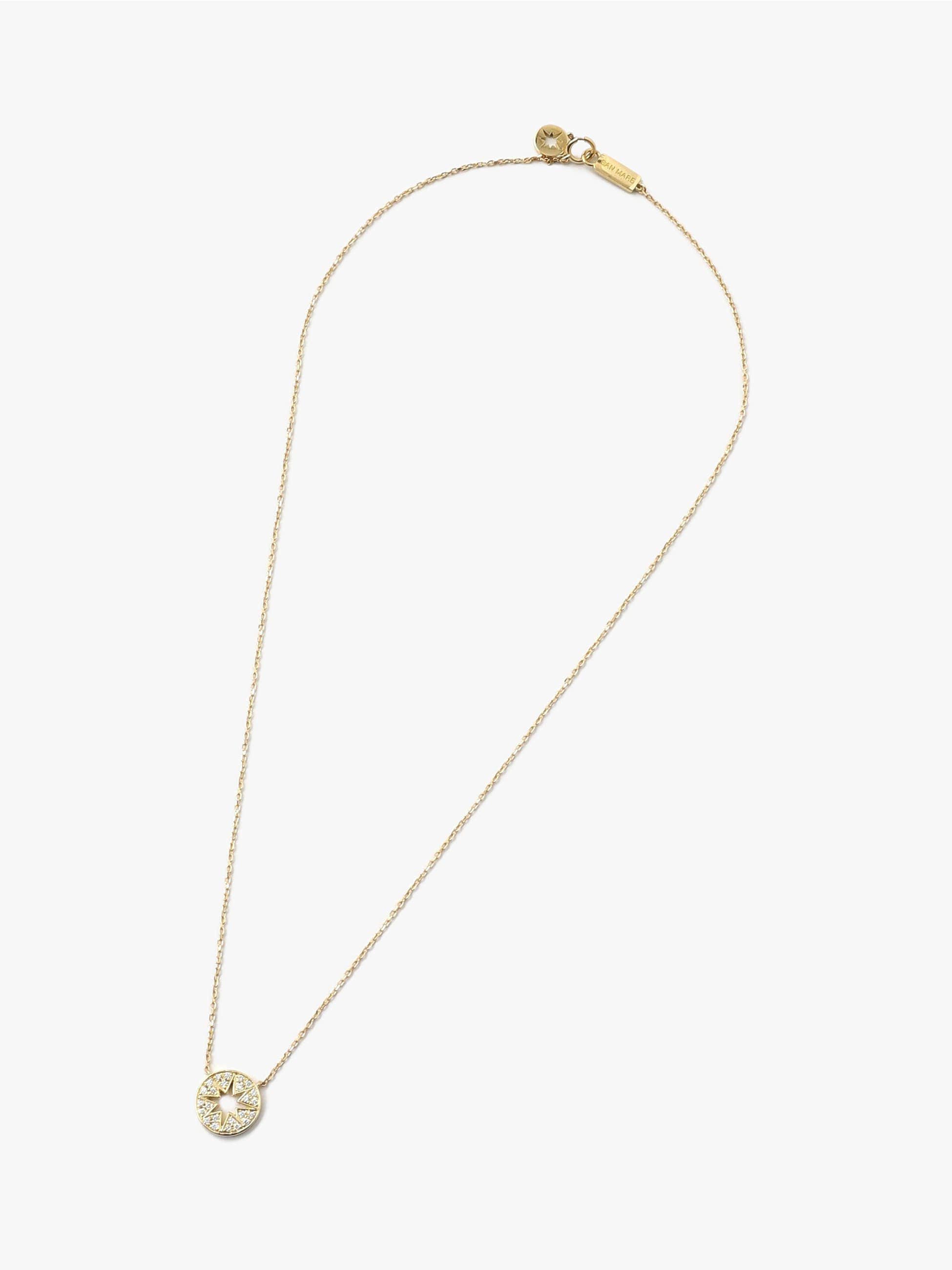 K18 Yellow Gold Diamond Ombra Necklace 詳細画像 gold 2