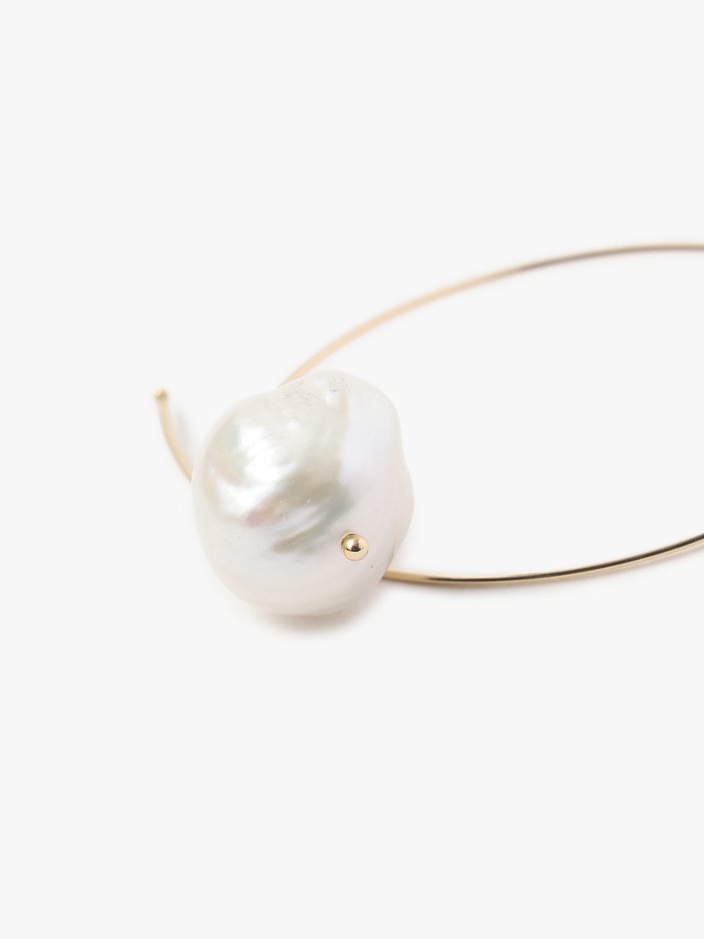 14kt Marquis Hoop Pierced With Pearl 詳細画像 other 5