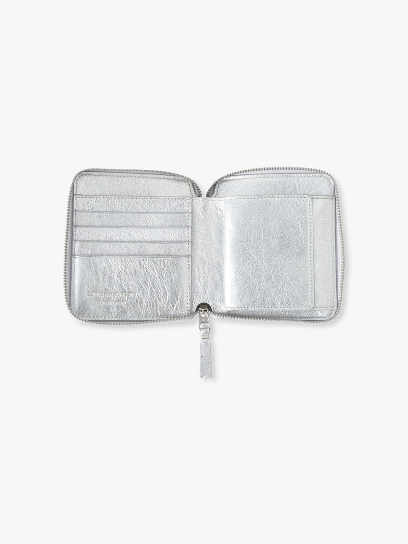 フォールドジップ レザーウォレット 詳細画像 silver 3