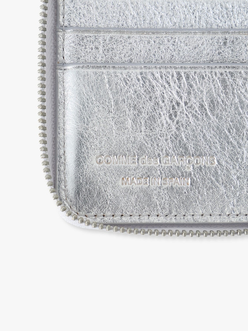 フォールドジップ レザーウォレット 詳細画像 silver 4