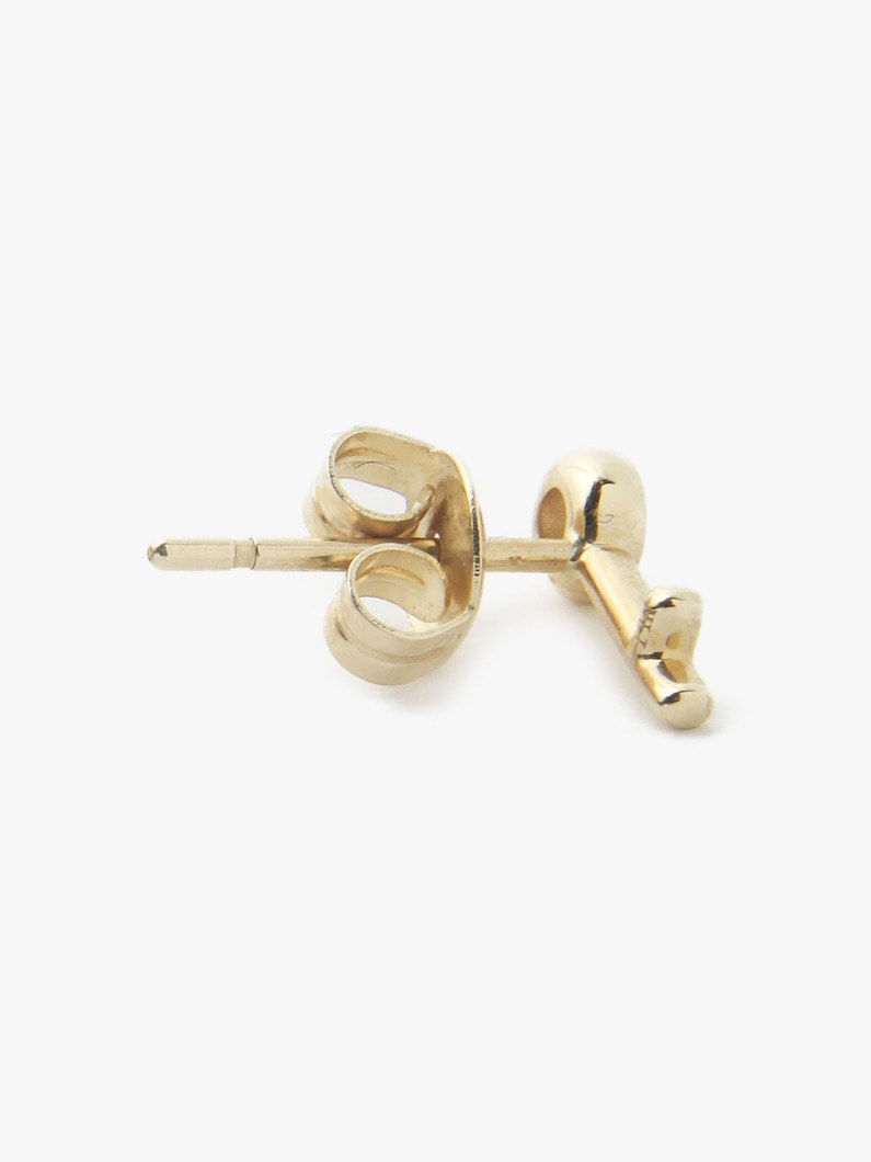 Lock＆Key White Diamond Pierced Earring 詳細画像 yellow gold 4