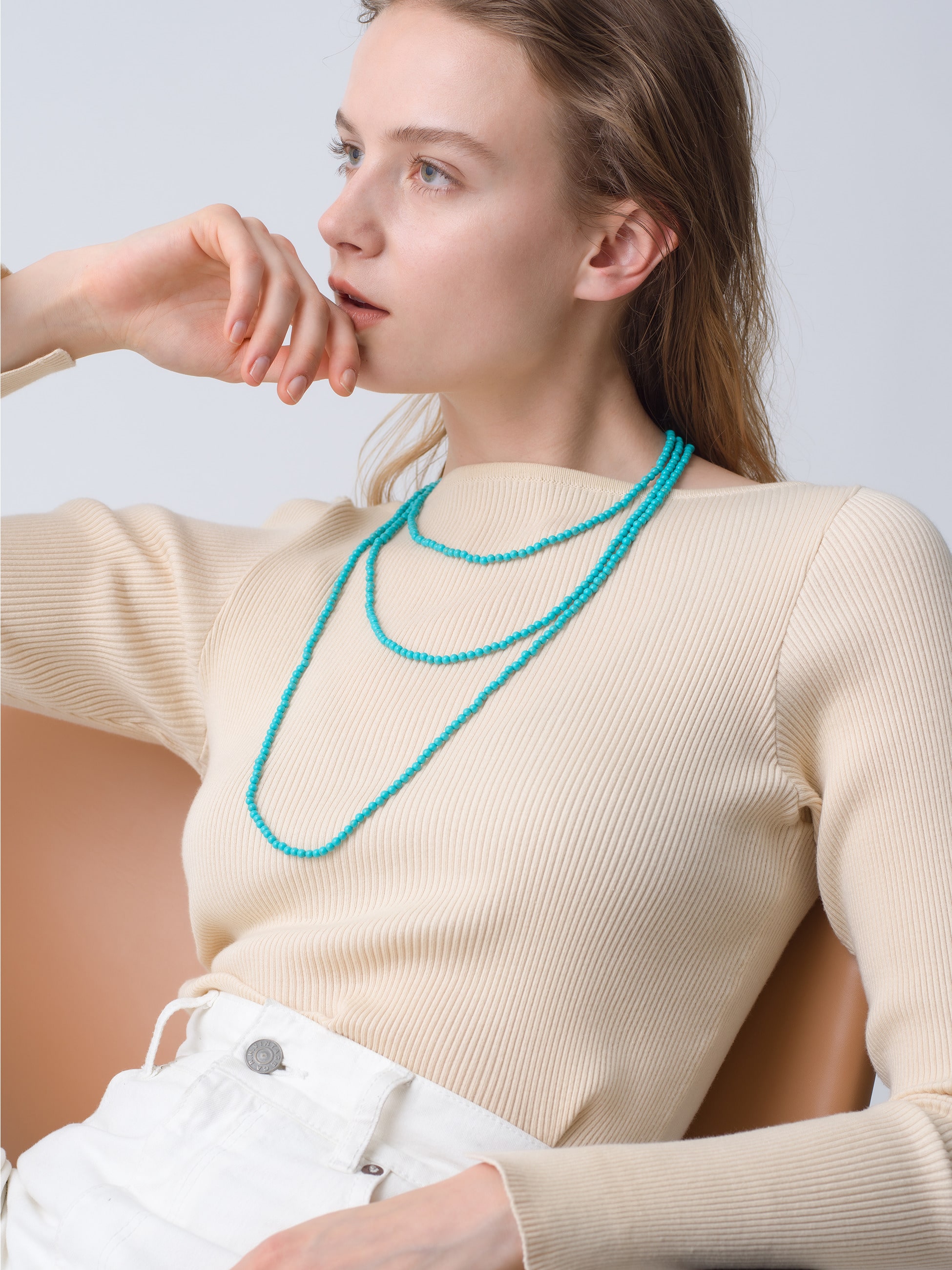 Turquoise Necklace (4mm)｜HARPO(ハルポ)｜Ron Herman