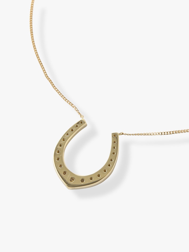 Horse Shoe Diamond Necklace 詳細画像 gold 4