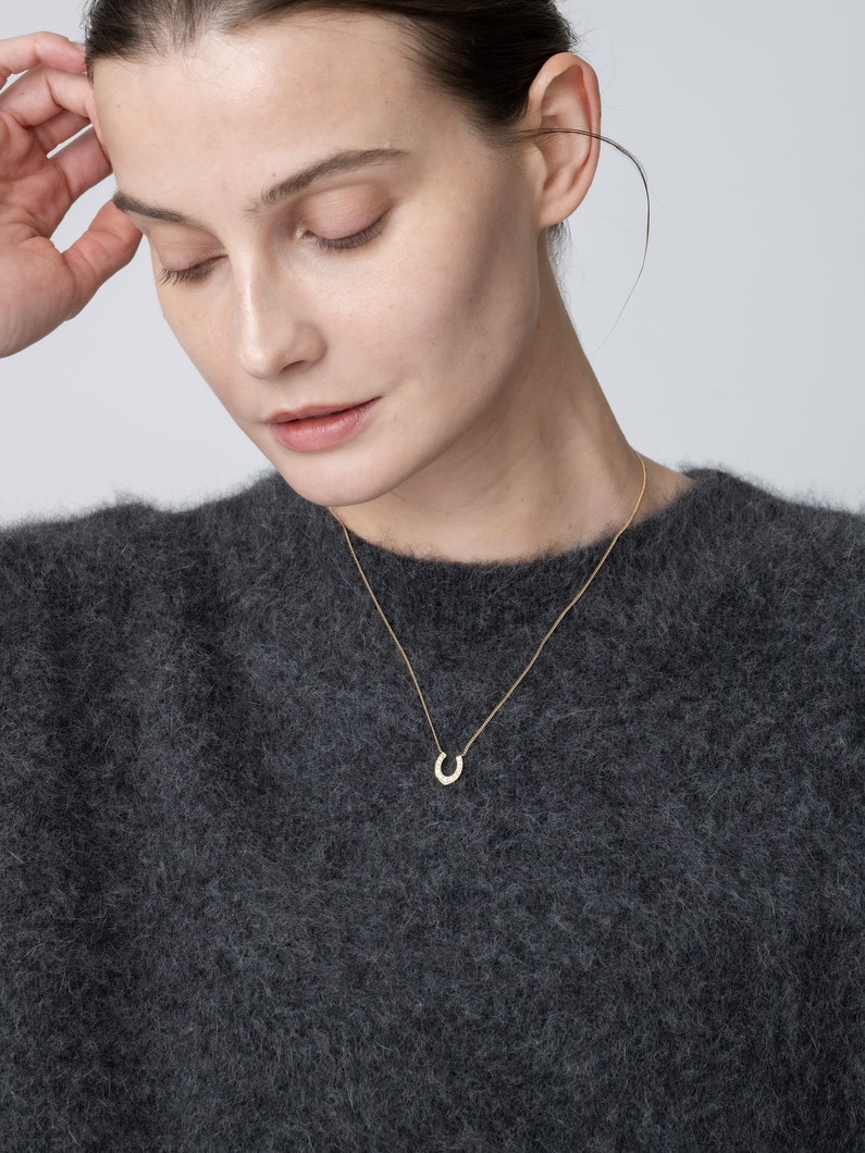 ホースシュー プティ ダイヤモンド ネックレス 詳細画像 gold 8