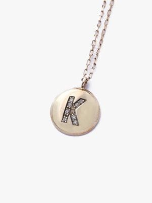 10K Initial Necklace 詳細画像 K
