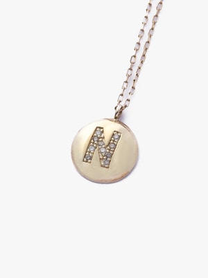 10K Initial Necklace 詳細画像 N