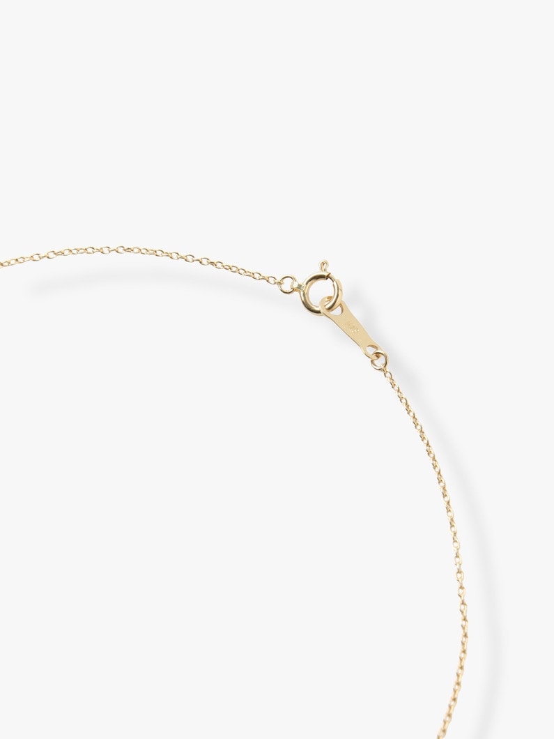 18Kイエローゴールド＆ホワイトダイヤモンドアルファベットネックレス（A） 詳細画像 A 3