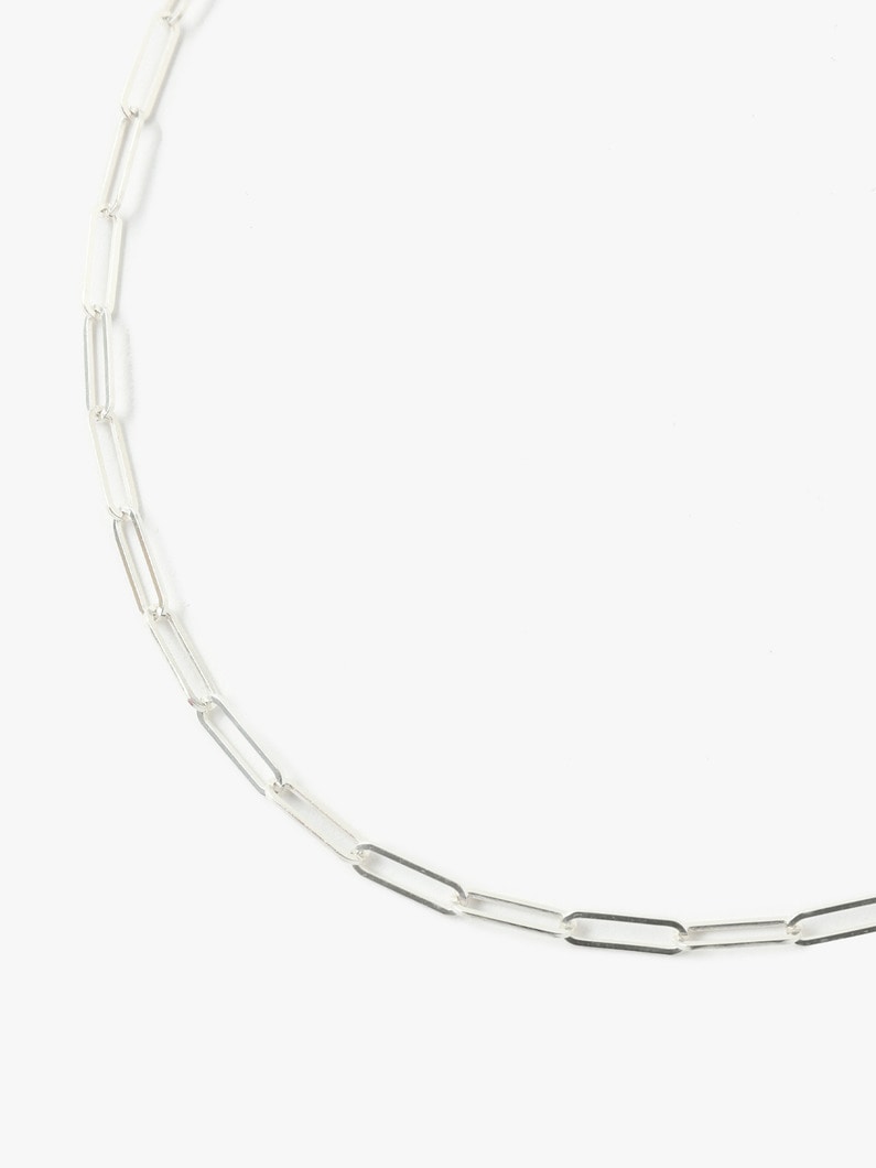 Small Paper Clip Chain Necklace (Women) 詳細画像 silver 1