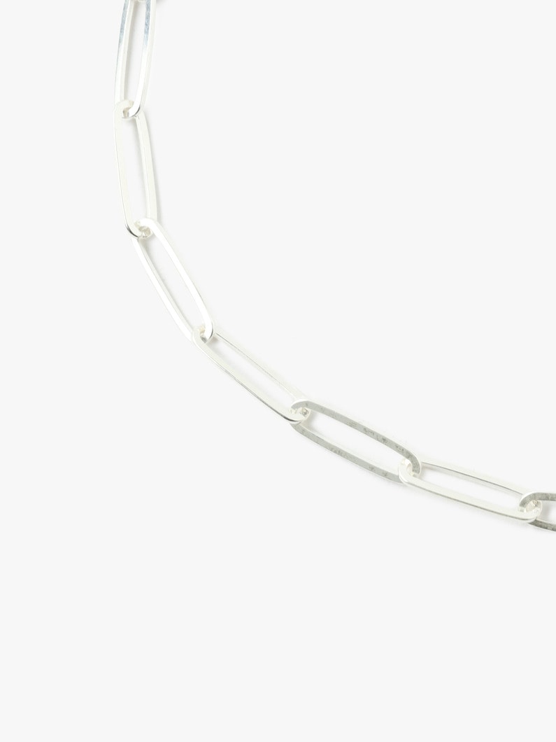 Large Paper Clip Chain Necklace (Women) 詳細画像 silver 3