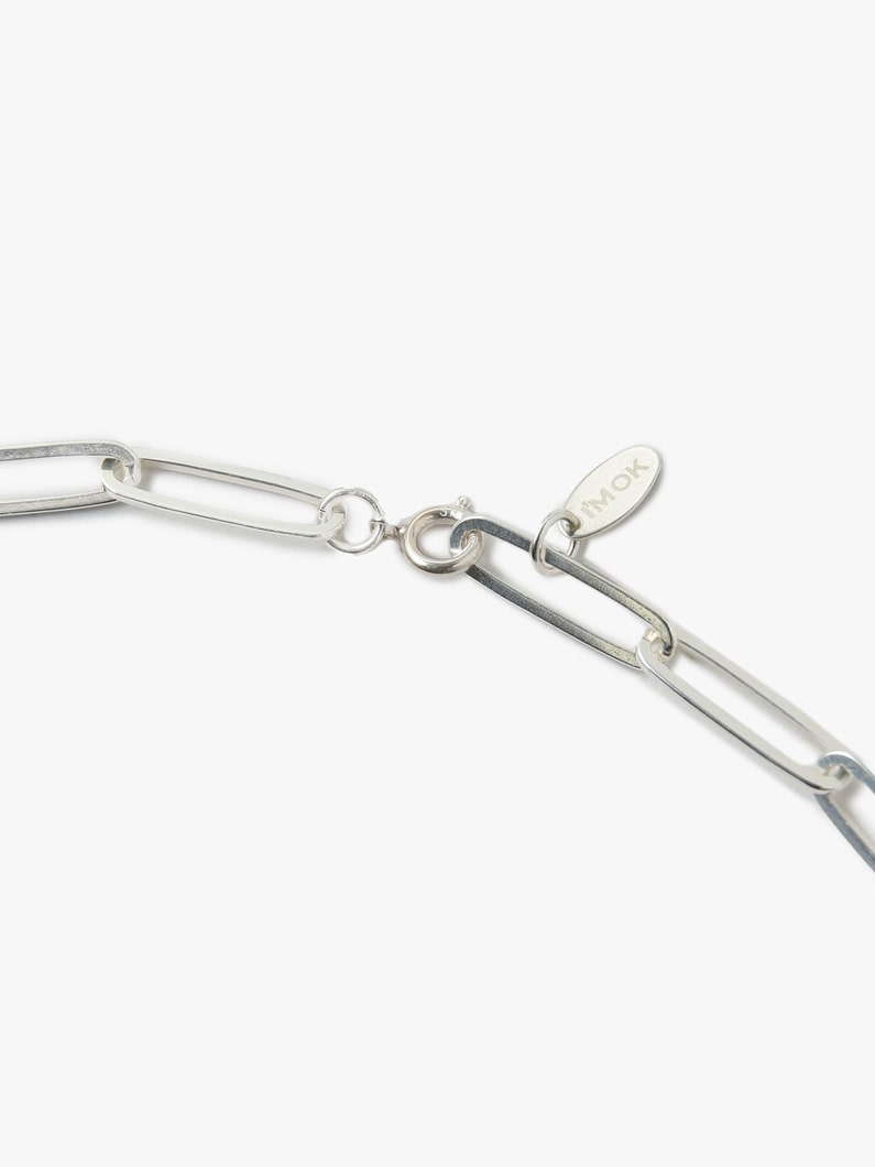 Large Paper Clip Chain Necklace (Women) 詳細画像 silver 4