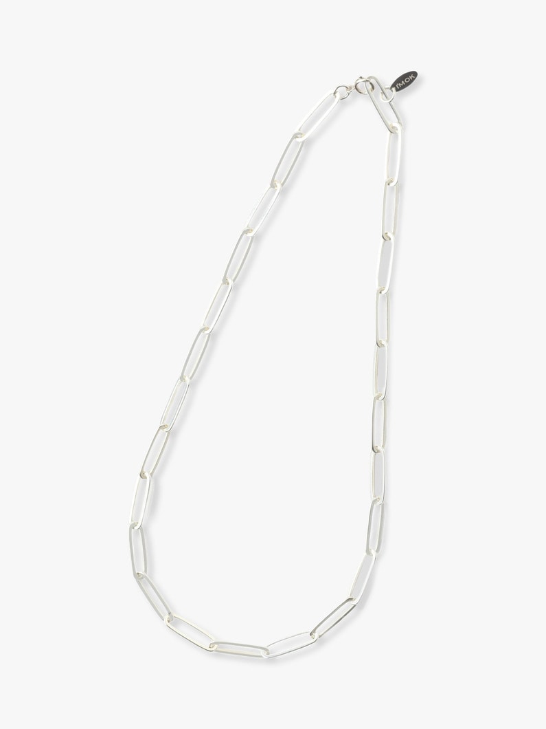 Large Paper Clip Chain Necklace (Women) 詳細画像 silver 2