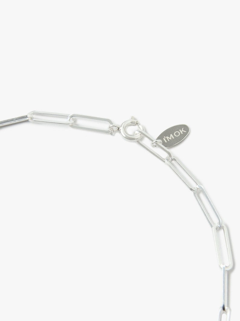 Small Paper Clip Chain Necklace (Unisex) 詳細画像 silver 2