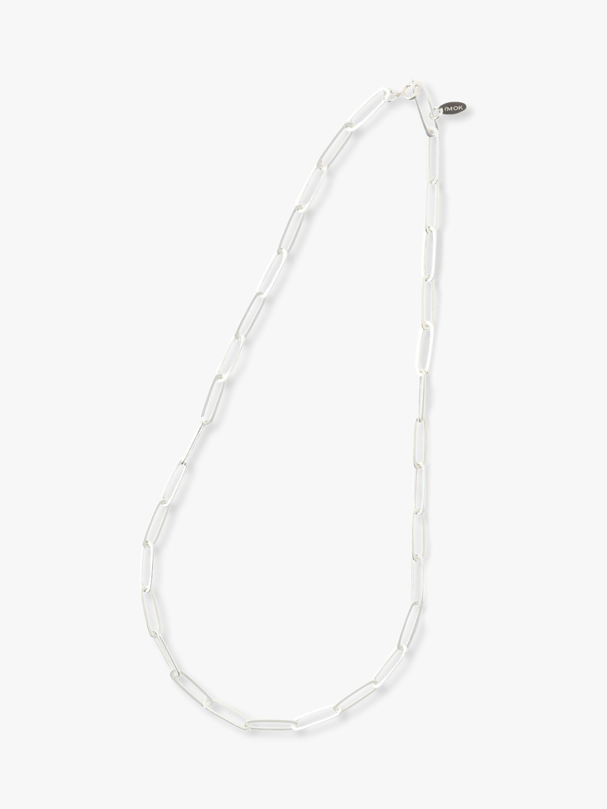 Large Paper Clip Chain Necklace (Unisex)｜I'M OK(アイムオーケー 