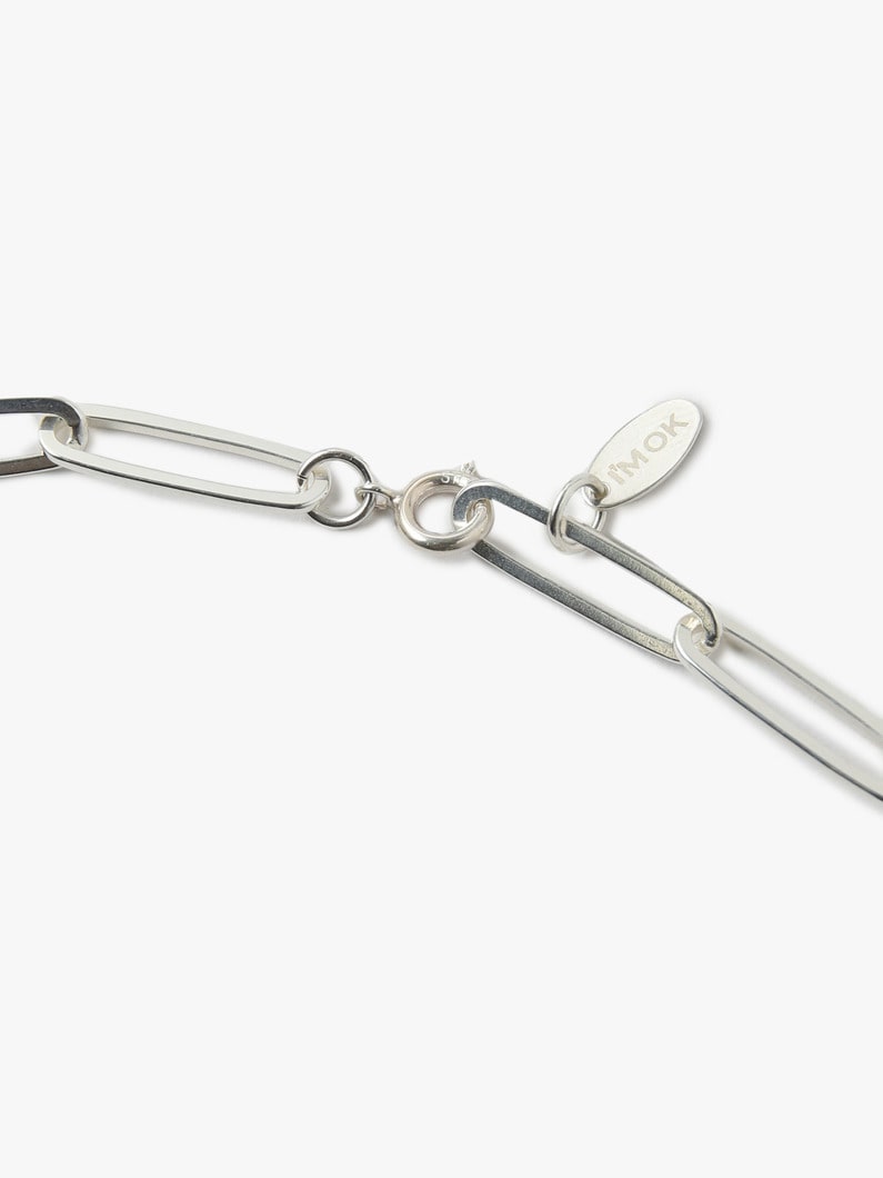 Large Paper Clip Chain Bracelet (Women) 詳細画像 silver 2