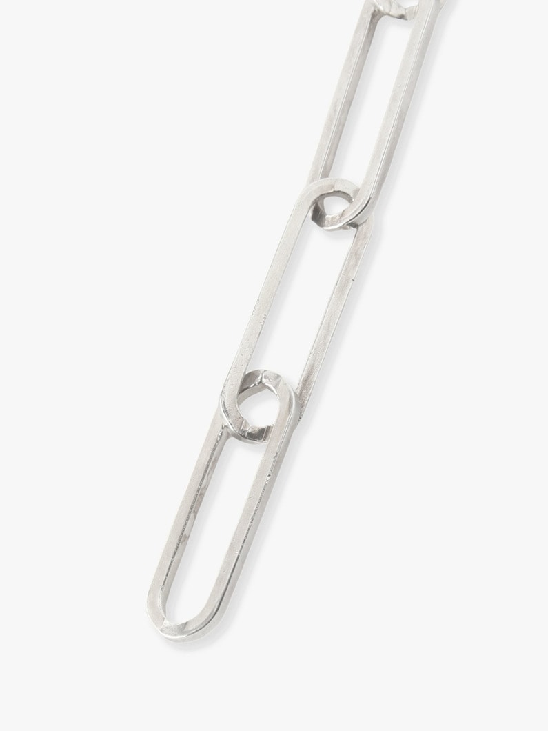 Small Paper Clip Chain Pierced Earrings 詳細画像 silver 4