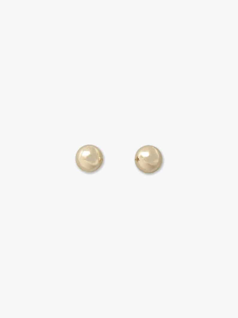 Hollow Ball Pierced Earrings (3mm) 詳細画像 yellow gold 1