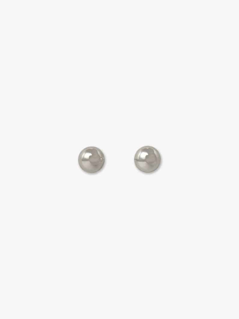 Hollow Ball Pierced Earrings (3mm) 詳細画像 white gold