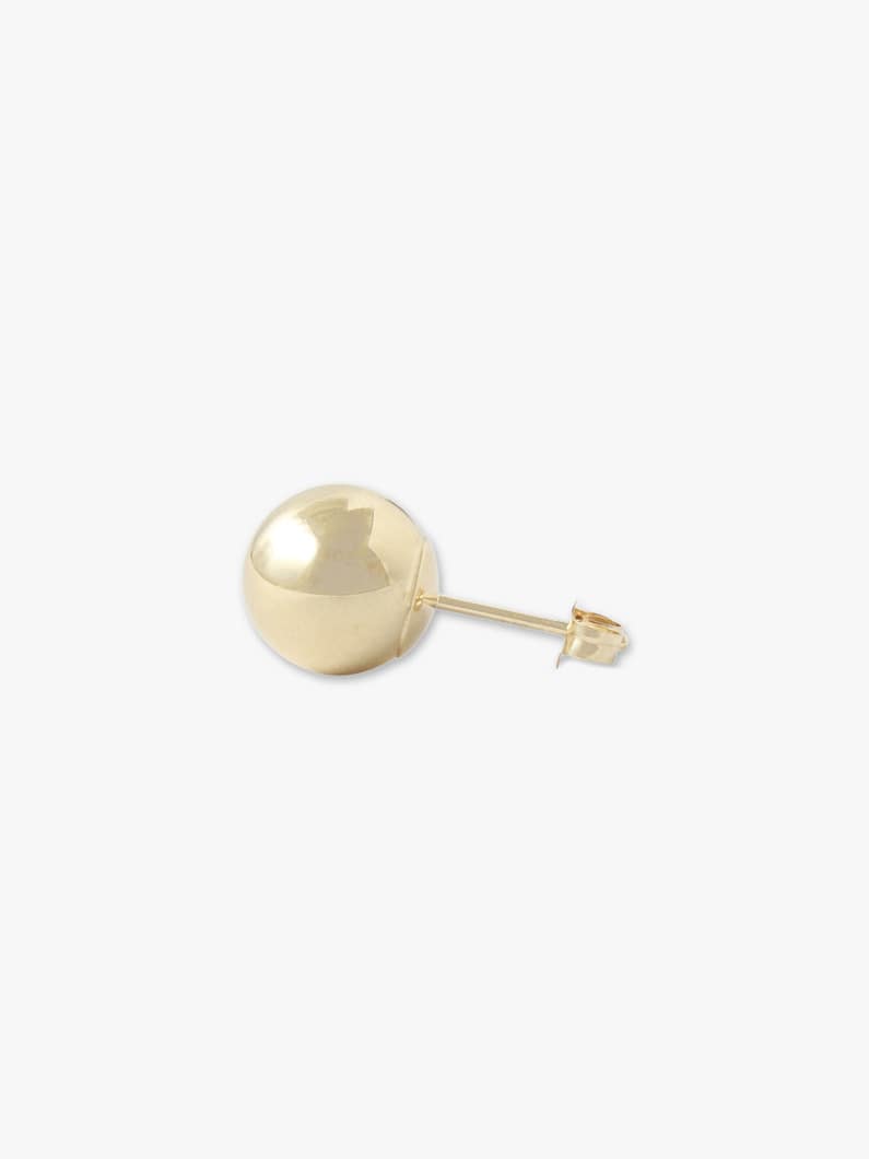 Hollow Ball Pierced Earrings (8mm) 詳細画像 white gold 1