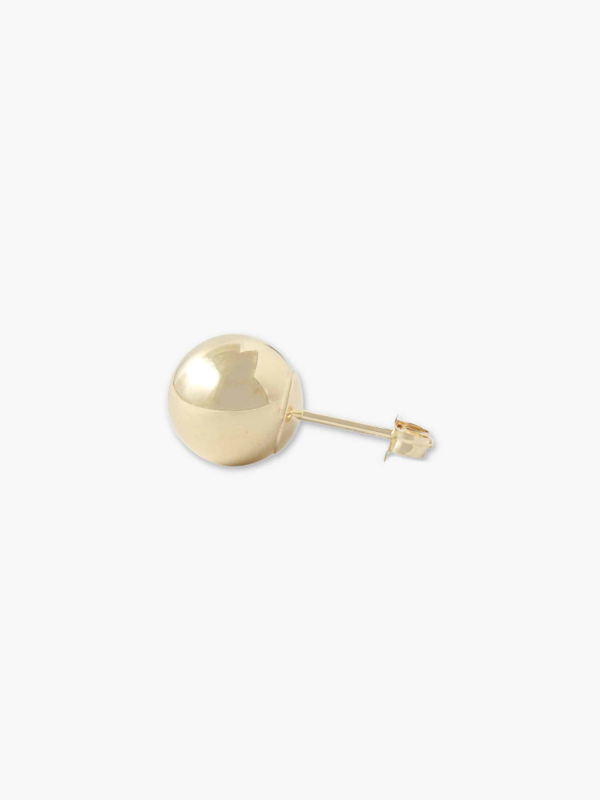 Hollow Ball Pierced Earrings (8mm) 詳細画像 yellow gold 1