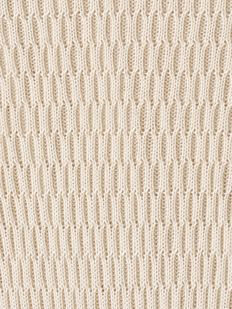 Honeycomb Knit Turtle Neck Pullover 詳細画像 black 3