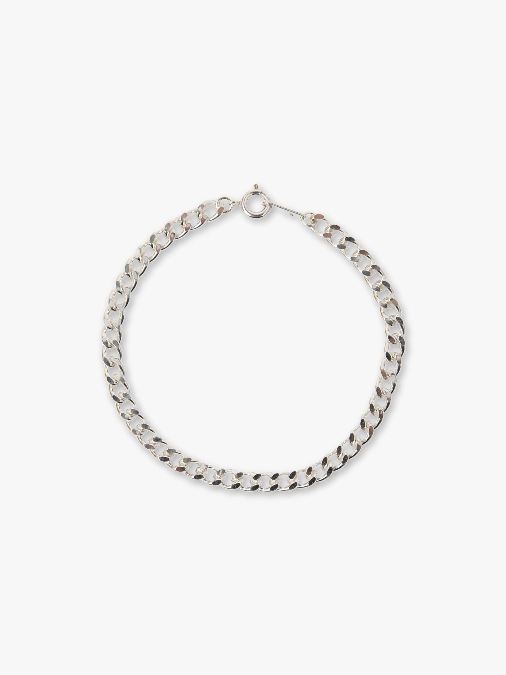 Flat Curb Chain Bracelet (Women) 詳細画像 silver 1